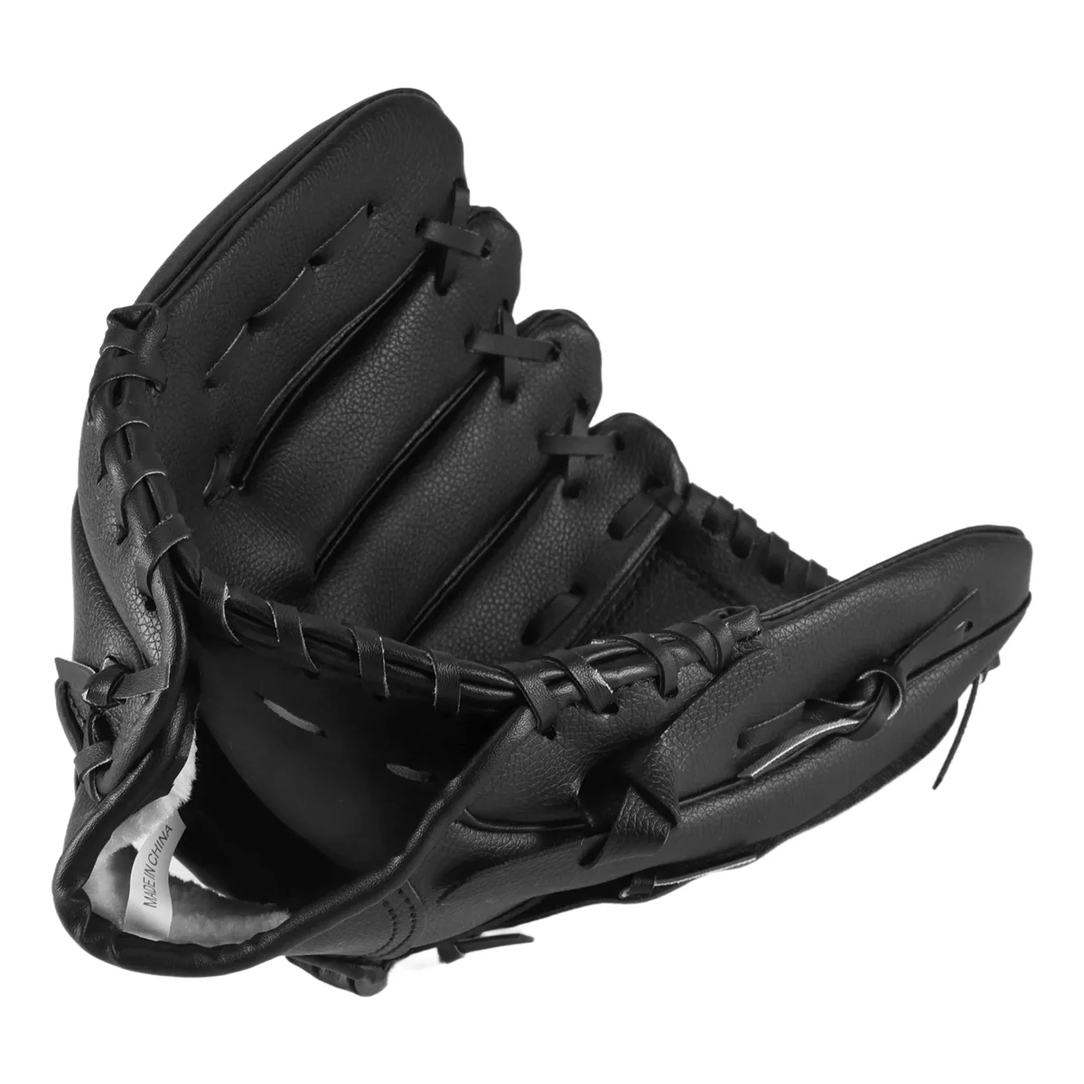 Outdoor Sports 2 Colors Baseball Glove Softball Practice Equipment Right Hand for Adult Man Woman Train,Black 12.5 Inch