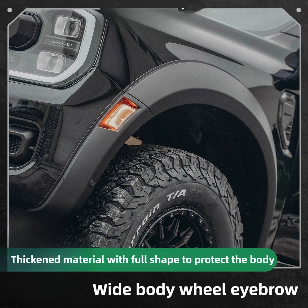 

НОВЫЙ комплект колесных арок ForRanger с широким корпусом и подсветкой, дополнительная защита из толстого материала, подходит для модификации бездорожья