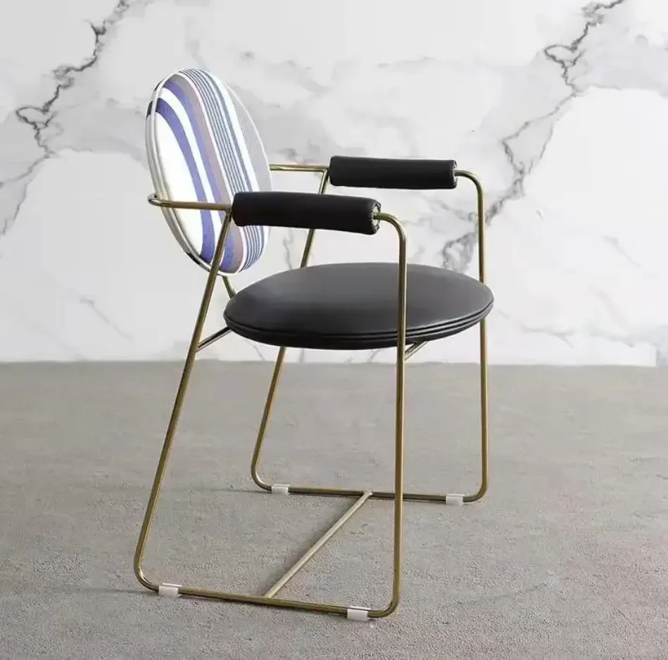 High-end Light Luxury Comfortable Stainless Steel Dining Chair