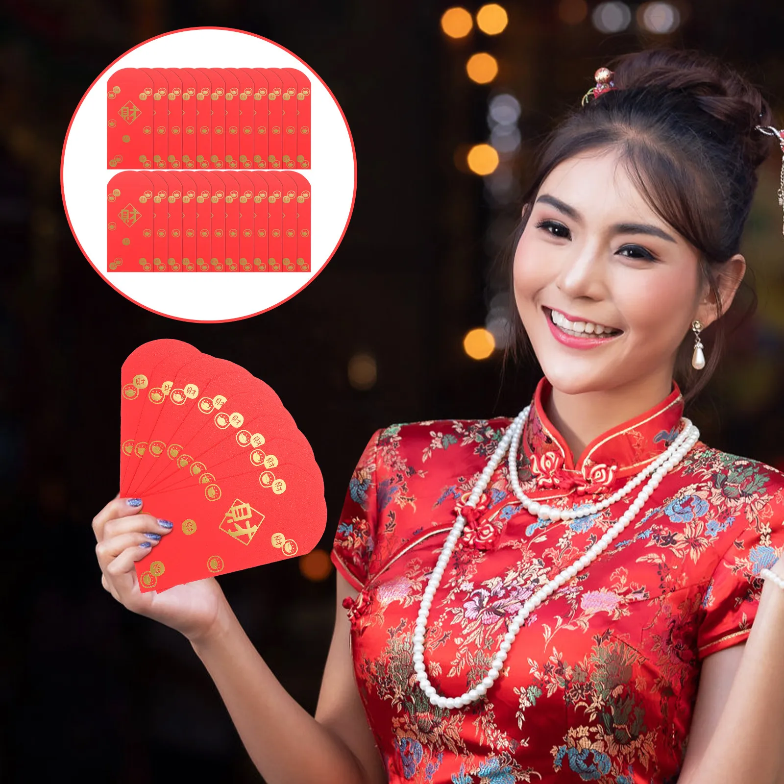 

10Pcs Chinese Red Envelopes Traditional Paper Money Packets for Spring Festival New Year Wedding Birthday Celebration Lucky Gift