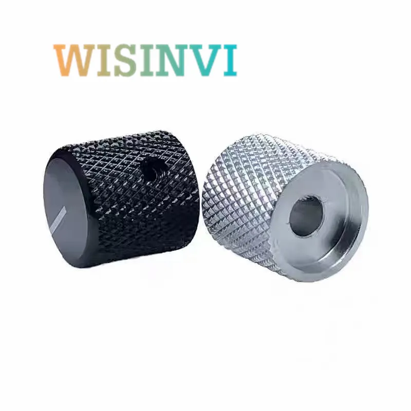 1PCS 18X18mm electric guitar knob potentiometer knob audio musical instrument Tuning knob cap Aluminum alloy inner hole 6mm
