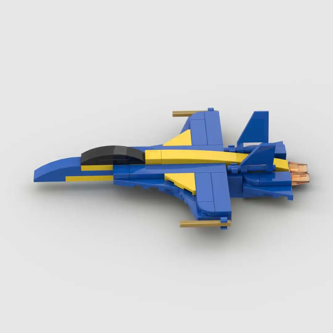 MOC اللبنات FA18 الدبور هجوم مقاتلة طائرة جزء صغير للأطفال نموذج طائرة لعبة هدية
