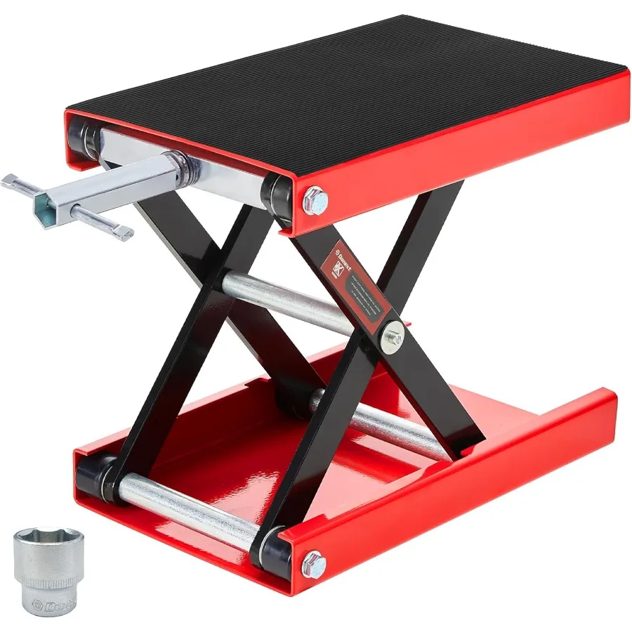 

Подъемник для мотоцикла, ножничный домкрат, емкость 1200 фунтов, широкая палубная подъемная подставка для обслуживания велосипедов, квадроциклов, ремонт гаража, центральная подставка, подъемный домкрат