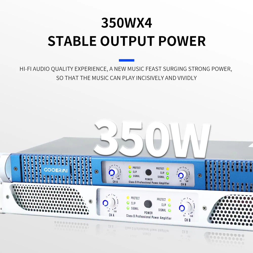 Professional Class D Audio Power Amplifier Channel 4 Channel Stereo Audio Professional Digital Power Amplifier KTV Amplifier