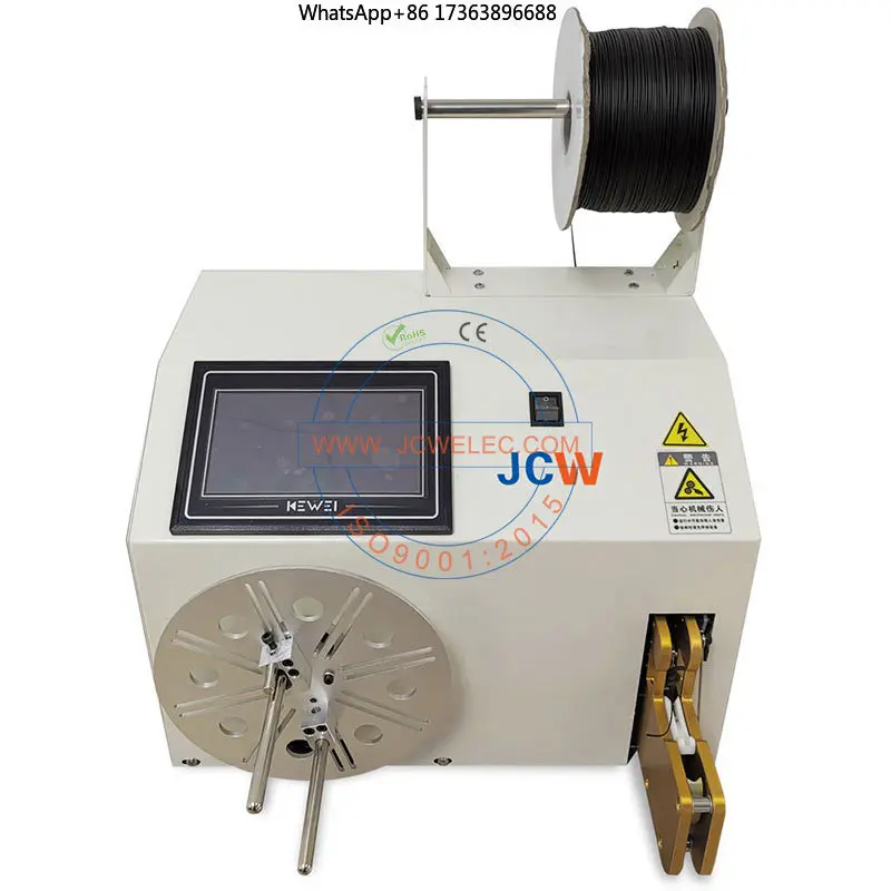 JCW-WB01 Series Microcomputer Cable Winding Wiring Machine Flat Wire Reel Coiling Winding Bundling Machine