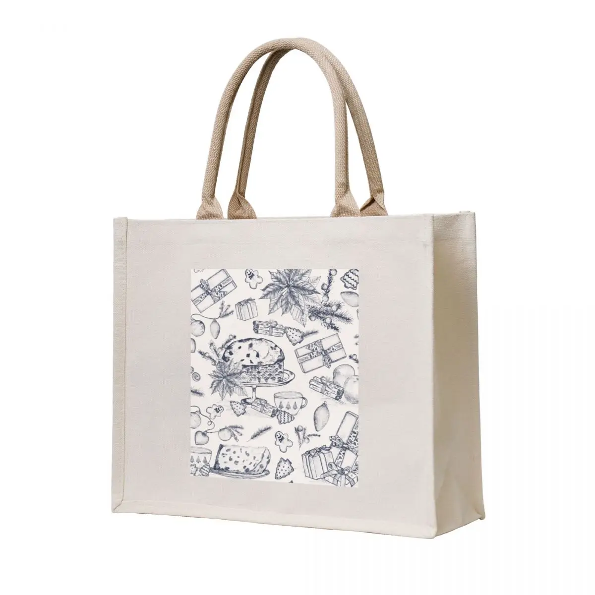 Panettone for Breakfast Tote Bag eco bag folding shopper bags foldable reusable bag Large bags for women