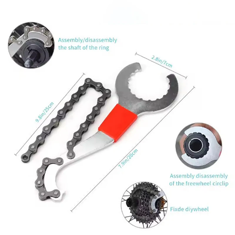 MTB Road Bike Tools Chain Test Caliper Brake Pad Wrench Multifunctional Chain Cutter Tools 10 Options Repair Tools for Cycling