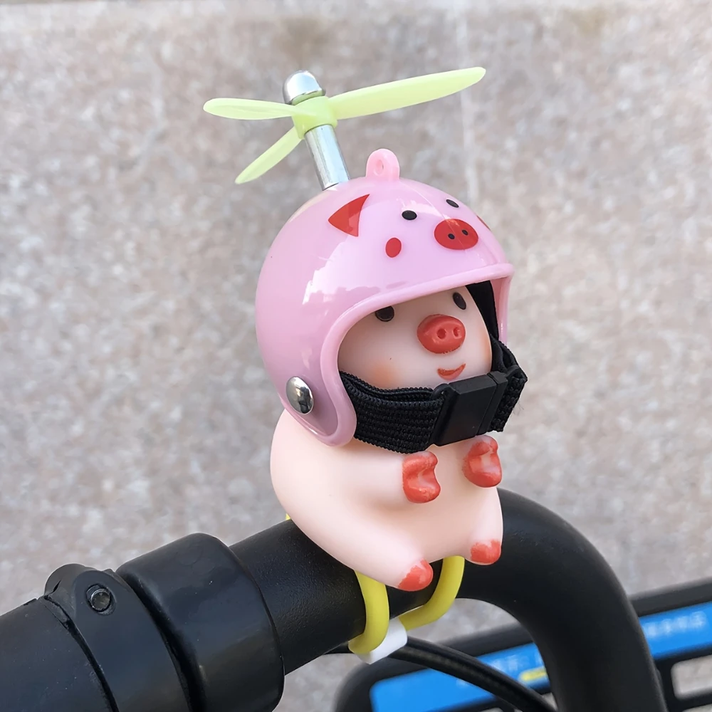 Pig and Motorcycle Decor - Suitable for Mountain Bike Handlebar Hanging, Number 8 Pool Design, Top Choice Friend's Birthday