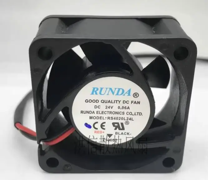 

New CPU Fan for RUNDA RS4020L24L DC24V 0.06A 40 * 40 * 20MM Inverter Cooling Fan