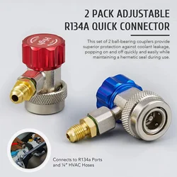 R134a R1234yf automobile fluoride meter connector adapter air conditioner refrigerant adjustable manifold fittings