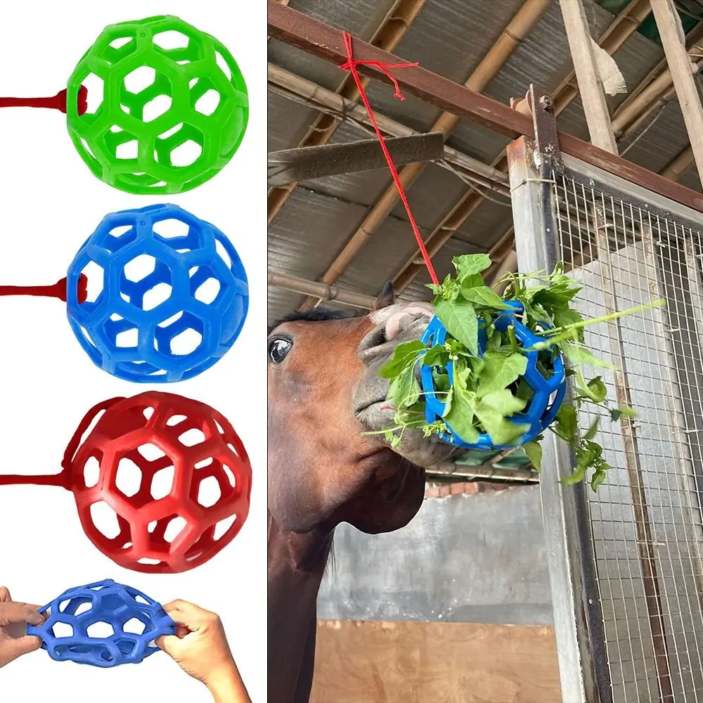 Equine Horse and Pony Treat Ball Goat Hay Hanging Feeding Toy Sheep Feeder Feeding Dispenser Multipurpose Horse Cattle