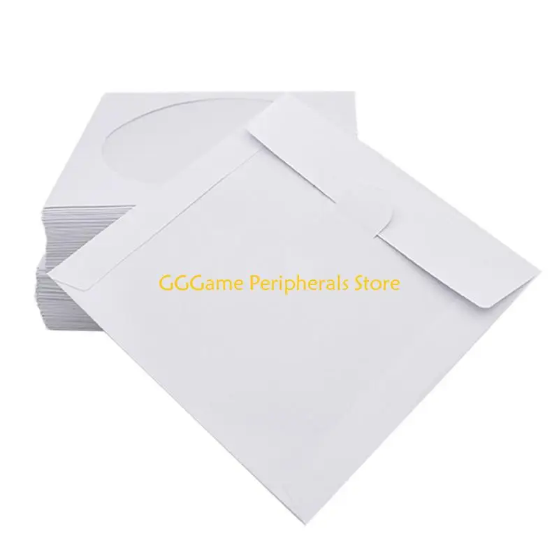 U55B 100Pcs Commonly Used Disc 100Pcs Sleeves Blu-ray Holder Thin Paper Bag