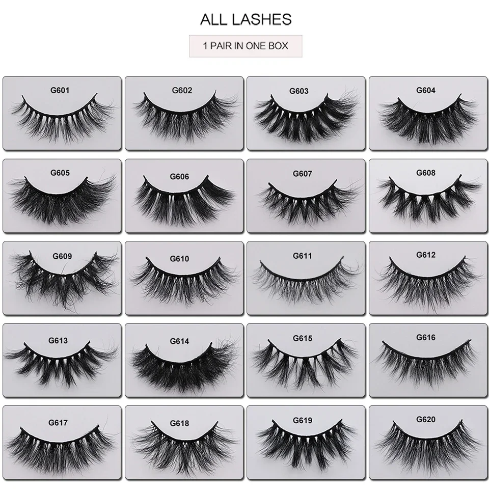 Makeup Faux Cils Kostenloser Versand Artikel Weiche wiederverwendbare Wispy Nerz Streifen Wimpern Cateye Natürliche falsche Wimpernzubehör