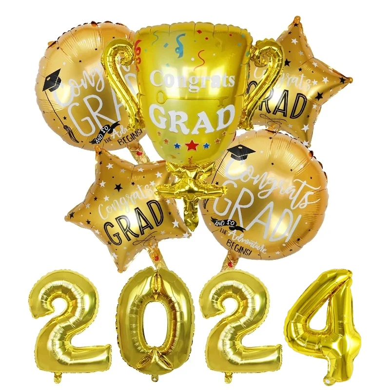 2023 Graduation balloon Graduation Gift Helium Foil Balloon School Graduation Party Decoration Supplies