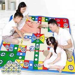 Big Flying Chess Carpet Party Floor Games Toy Foldable Family Friends Interactive Board Games Portable Travel Toys for Kid Adult