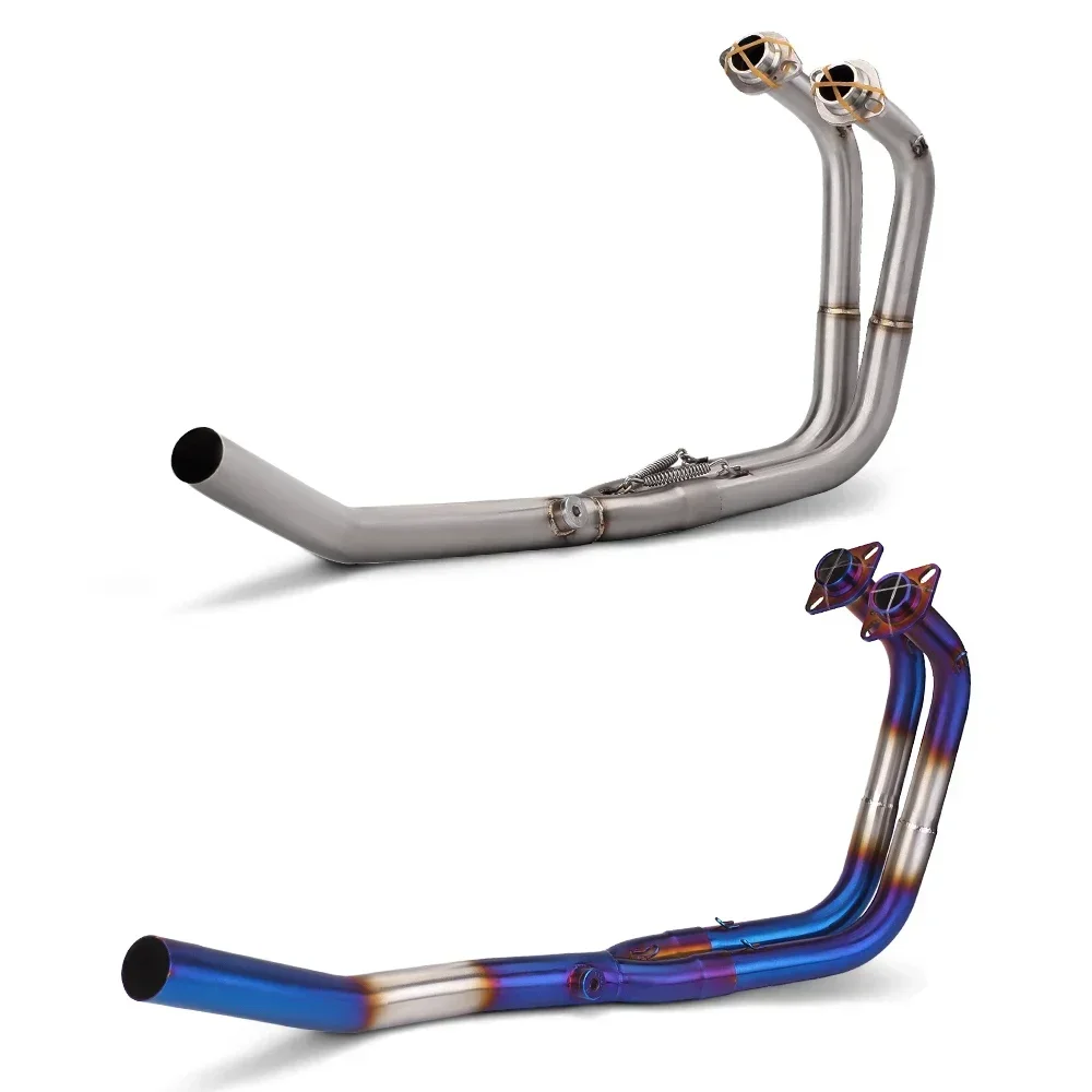 

For kawasaka z400 ninja400 Full motorcycle exhaust system Racing line exhaust original position pipe link pipe 2017-2022