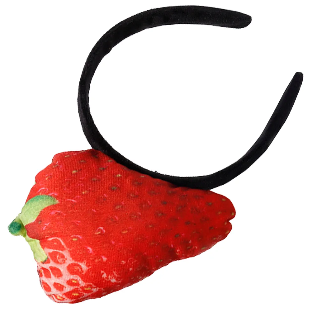 

Strawberry Headband Headpiece Bandana Bands Sponge Facials Skin Care Makeup for Washing Face Skincare Headbands Funny Child