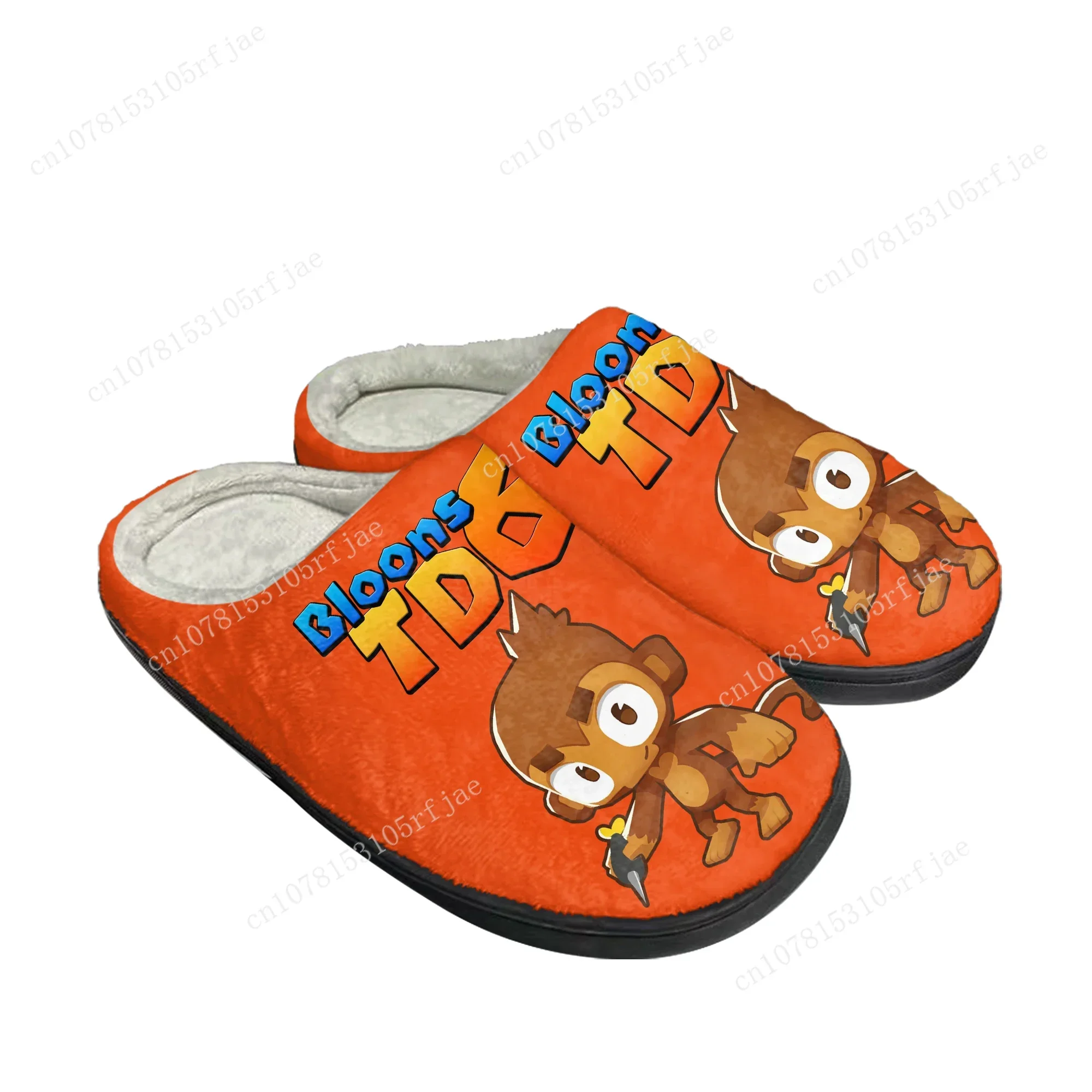 

Bloons TD 6 Custom Home Cotton Slippers Anime Cartoon Game Mens Womens Plush Bedroom Casual Keep Warm Shoes Tailor Made Slipper