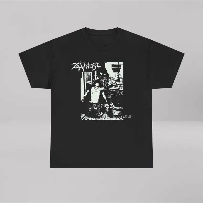 Zyanose Unisex TShirt  Loveless Album Graphic  Crust Punk Band Tee for Gift  Japanese Hardcore Grindcore Discard Scumraid Life