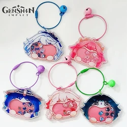 Game Genshin Impact Wanderer Kaedehara Kazuha Xiao Cosplay Key Chain Yae Miko Acrylic Keychains Bag Pendant Keyring Accessories