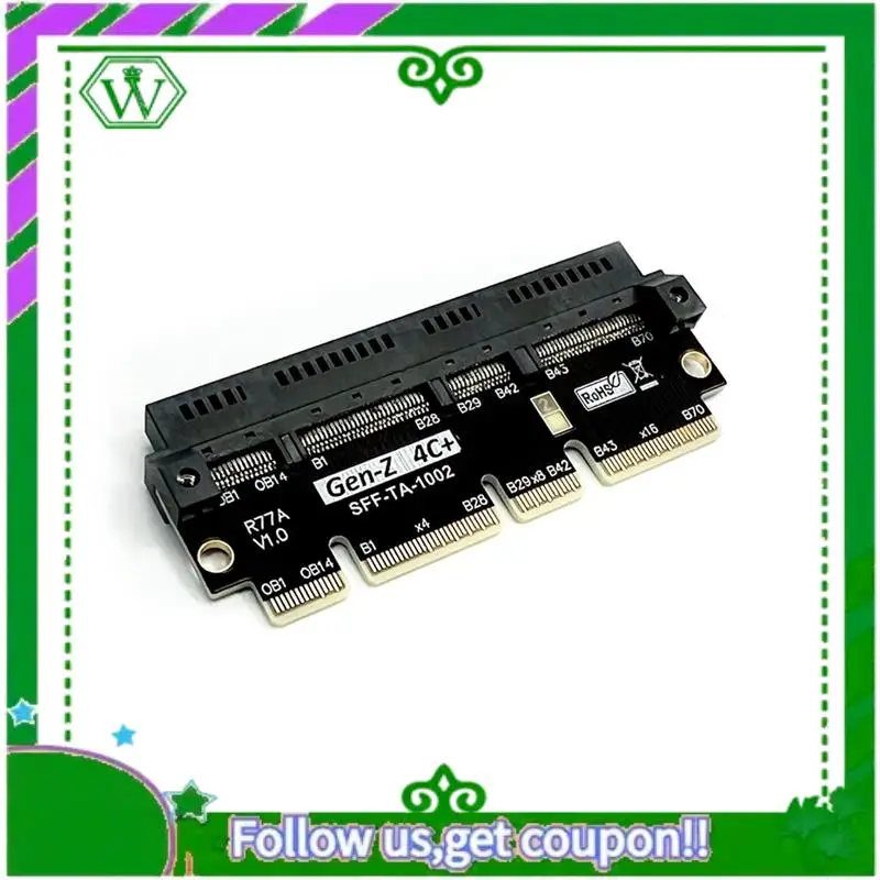 ABIK-Pcie5.0 X16 إلى Gen-Z 4C + بطاقة محول EDSFF 4C + بطاقة اختبار وحماية مرتفعة تدعم Gen5 PCI-E 5.0 512 جيجابت في الثانية