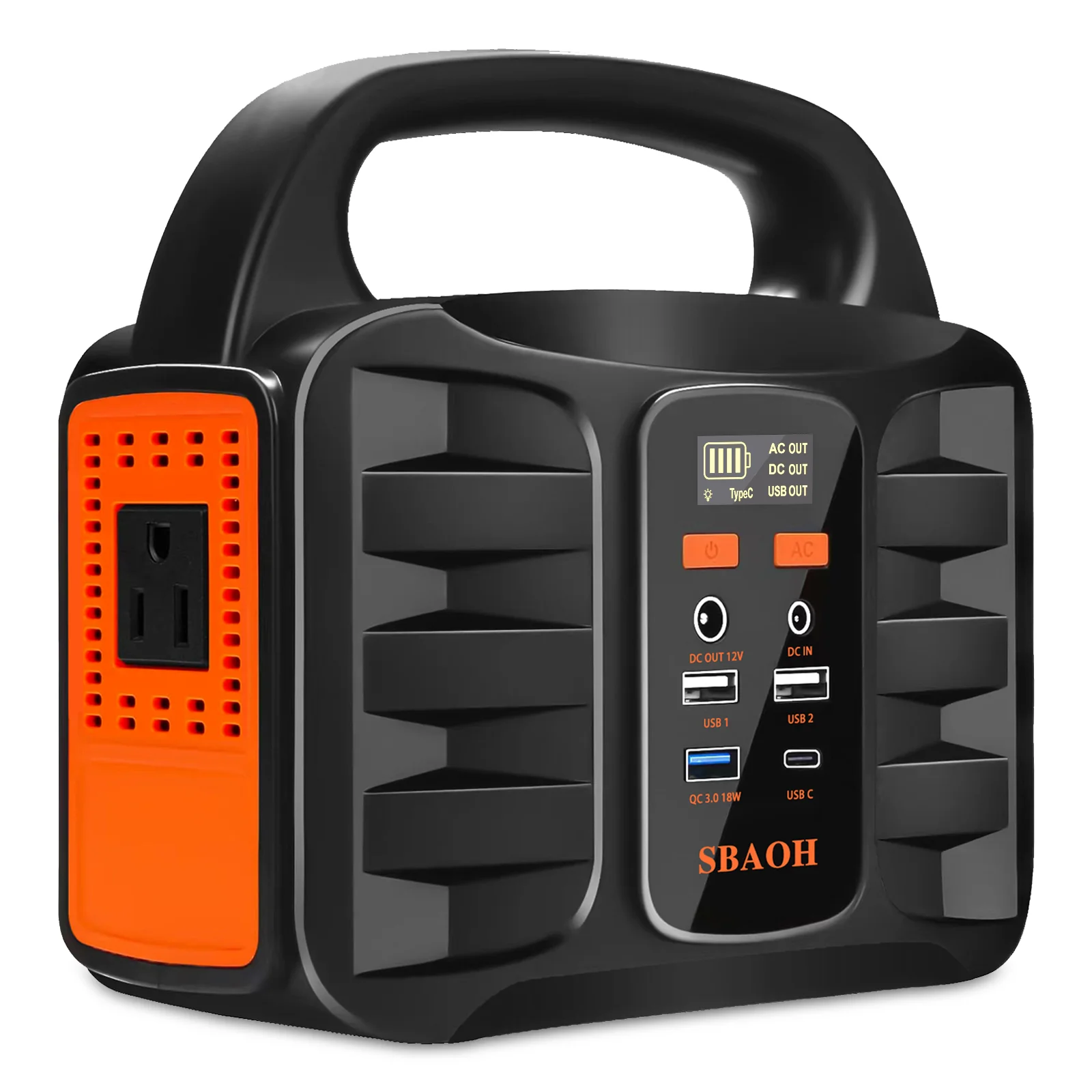 

155Wh Portable Power Station 1.6KG - 300W AC/QC3.0 USB/Solar Charger for Outdoor Camping Tent RV Home
