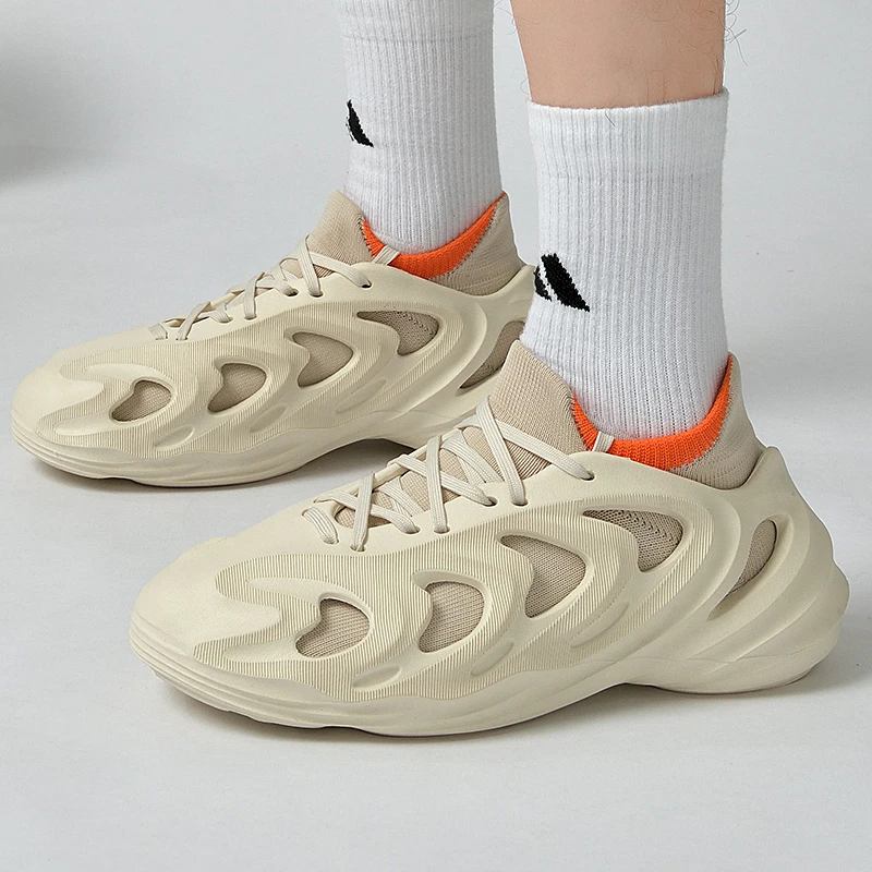 

Men's Summer Casual EVA Clog Shoes Fly Weaving Mesh Breathable Slip-On Shoes Comfortable Lightweight Footwear for Spring Autumn