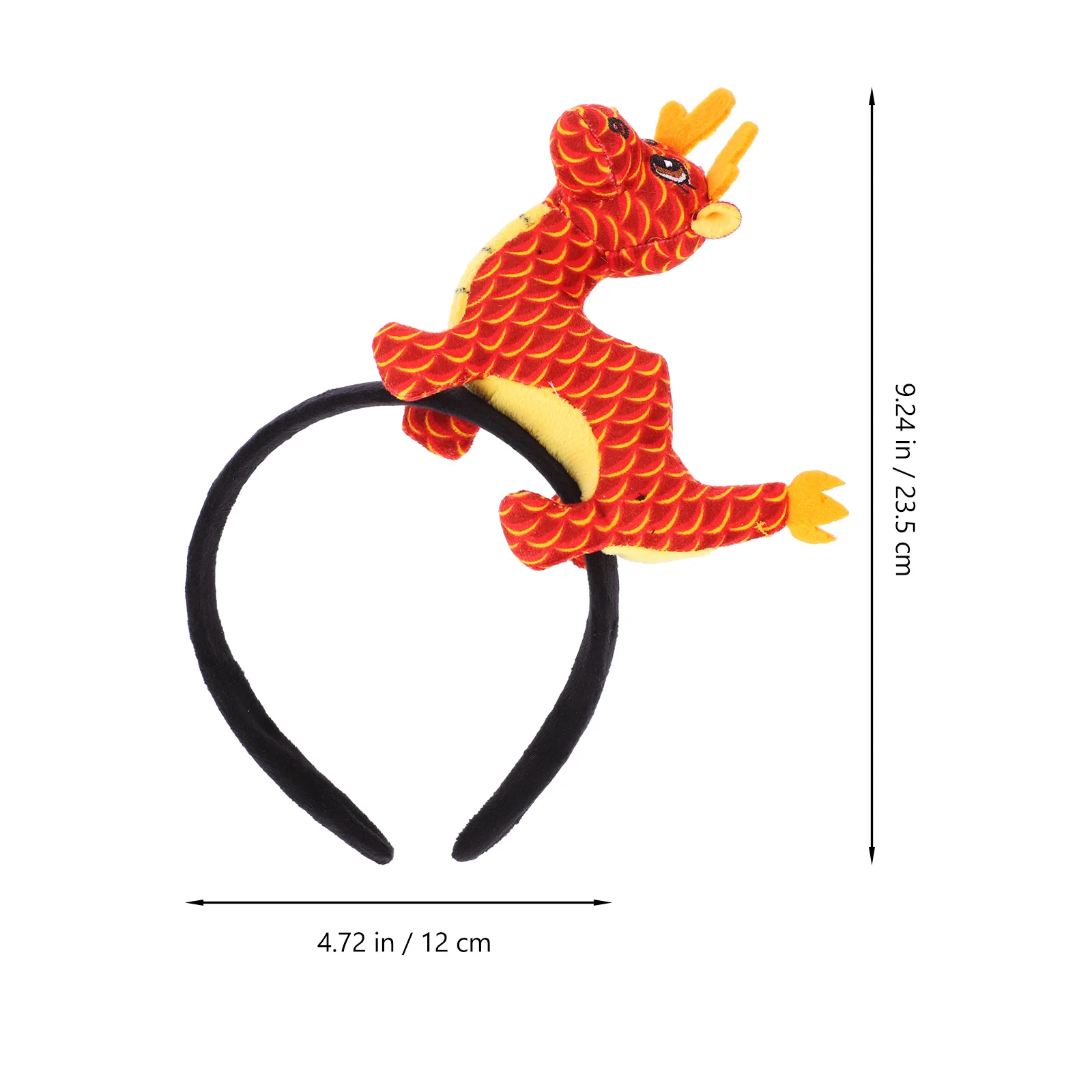 عصابة رأس مريحة على شكل سنة التنين، عصابة رأس عملية للعام الجديد لجميع الأعمار، عصابات رأس للبالغين، عصابة رأس للحفلات، عصابات رأس للعطلات