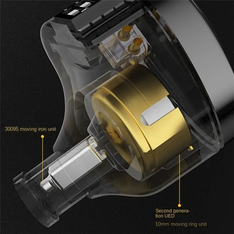 A40I  Krila New In-Ear HIFI Headphones Electrostatic Hybrid Technology Wired Headphones Adjustable Headphones Live Headphones
