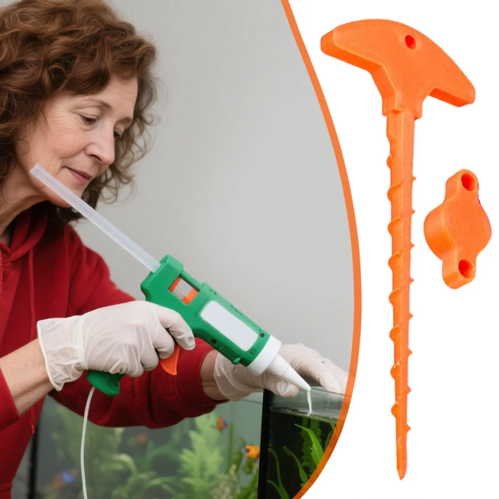 

1 Set Glass Glue Sealing Cap with Sealant Gun Nozzle Dredge Lid to Prevent Quick Drying of Core Pipes for Adhesive Usage