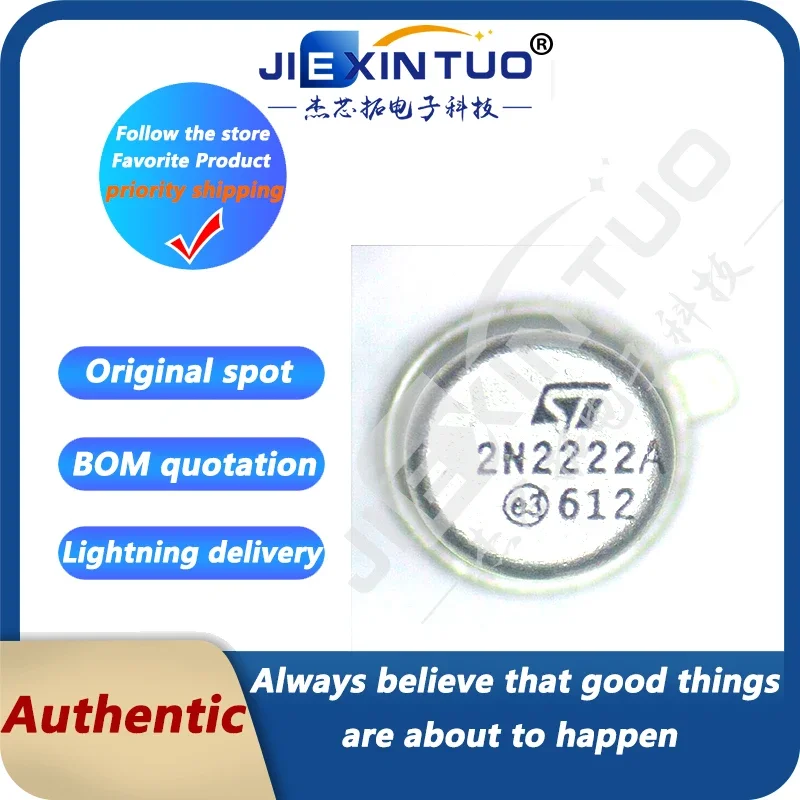 2N2222A TRANS NPN 40V 0.6A TO18 Bipolar (BJT) Transistor NPN 40 V 600 mA 300MHz 500 mW Through Hole