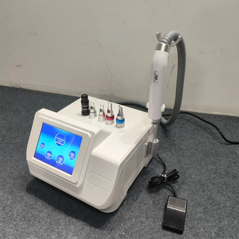 Portable Picosecond Laser Tattoo Removal Machine Carbon Peel Skin Rejuvenation Device Freckle Removal Acne Treatment Beauty