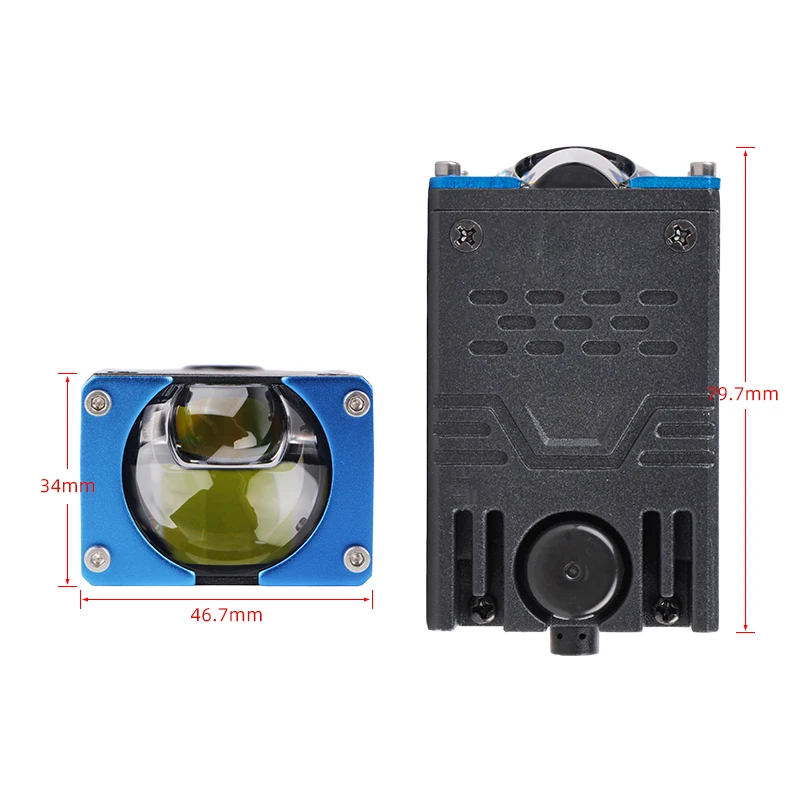 New Single Laser Bi-LED Car Grille Light 6000K Pure White High Low Beam 12V Waterproof Universal for Auxiliary Lamp
