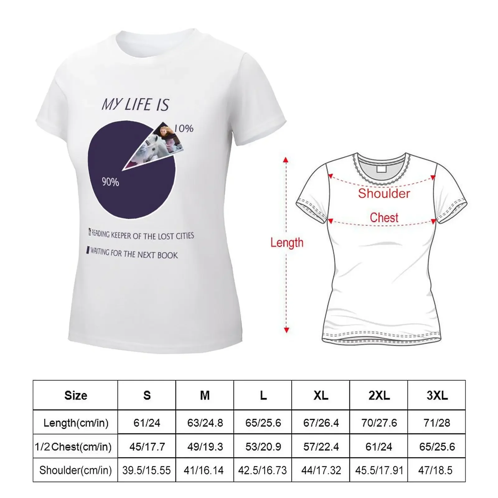 KOTLC Pie Chart T-shirt aesthetic clothes Aesthetic clothing Blouse Woman T-shirts