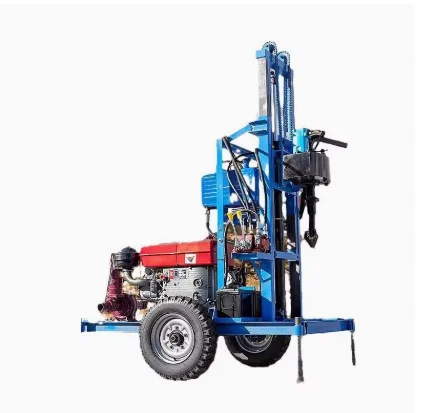 

100 meters deep automatic hydraulic drilling rig water well drilling rig 22HP crawler rotary