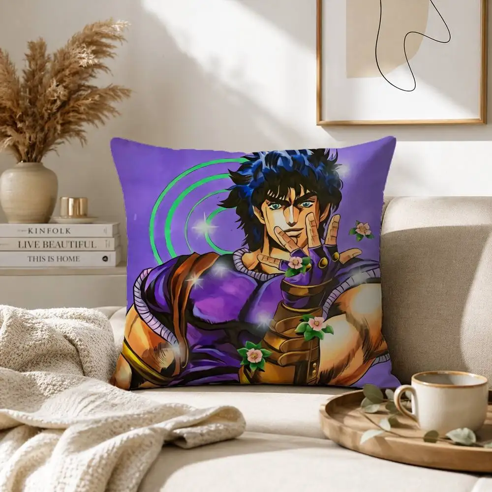 Anime JoJo Joseph Joestar Icon Pillow Case for Sofa Living Room Home office Decor Protective Cover 2