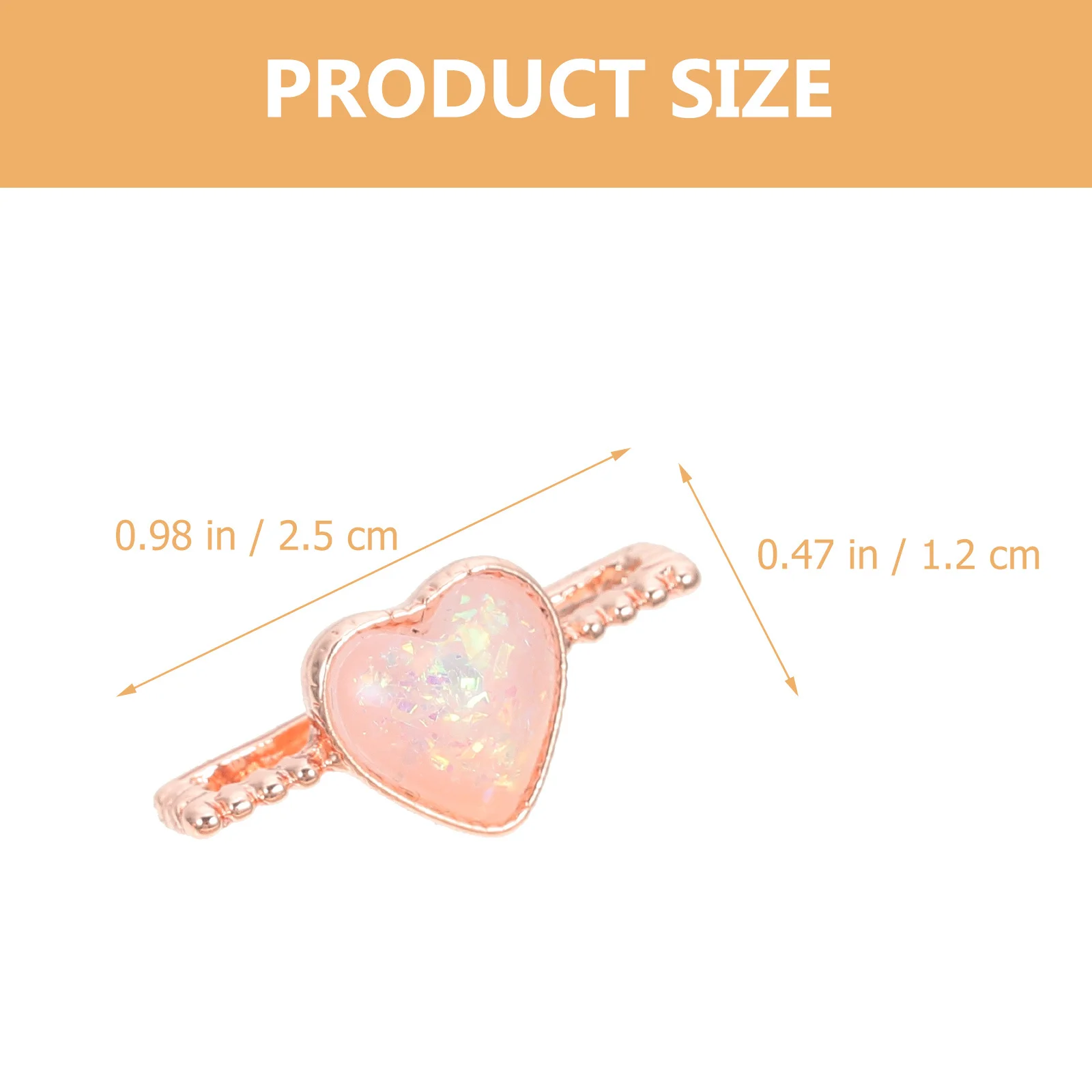 4Pcs Rose Gold Watchband Rings Stainless Steel Durable Decorative Loops Watch Strap Charms Watch Charm Watchband Charm