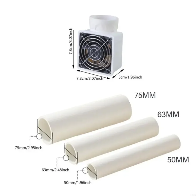 50 مم/63 مم/75 مم 12 فولت التهوية مروحة مستخرج الحمام مع تحكم السرعة للتخلص من الرطوبة حمام المطبخ #6