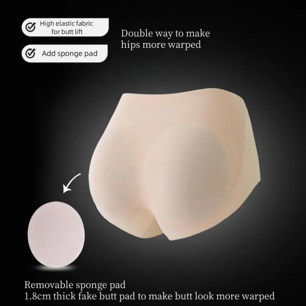 

Mid Waist Butt Lifting Briefs Shapers Seamless Tummy Control Shapewear Belly Contracting High Elastic Fake Butt Underwear