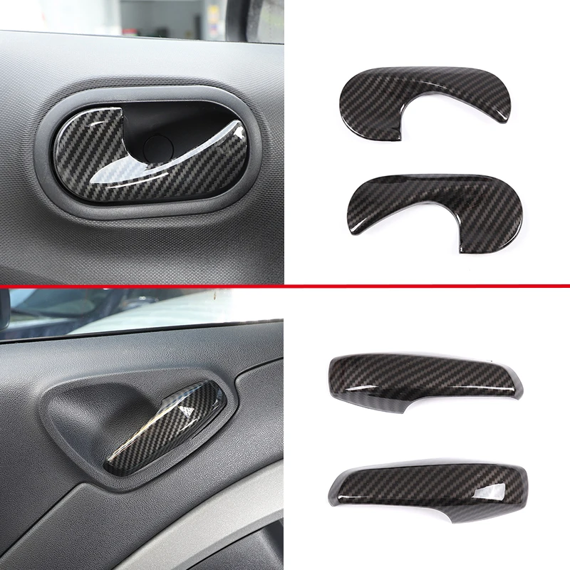 

Car Interior Door Handles For Mercedes-Benz Smart 451 453 Fortwo 2010-2021 Inner Doors Panel Handle Bar Pull Trim Cover ABS 2pcs