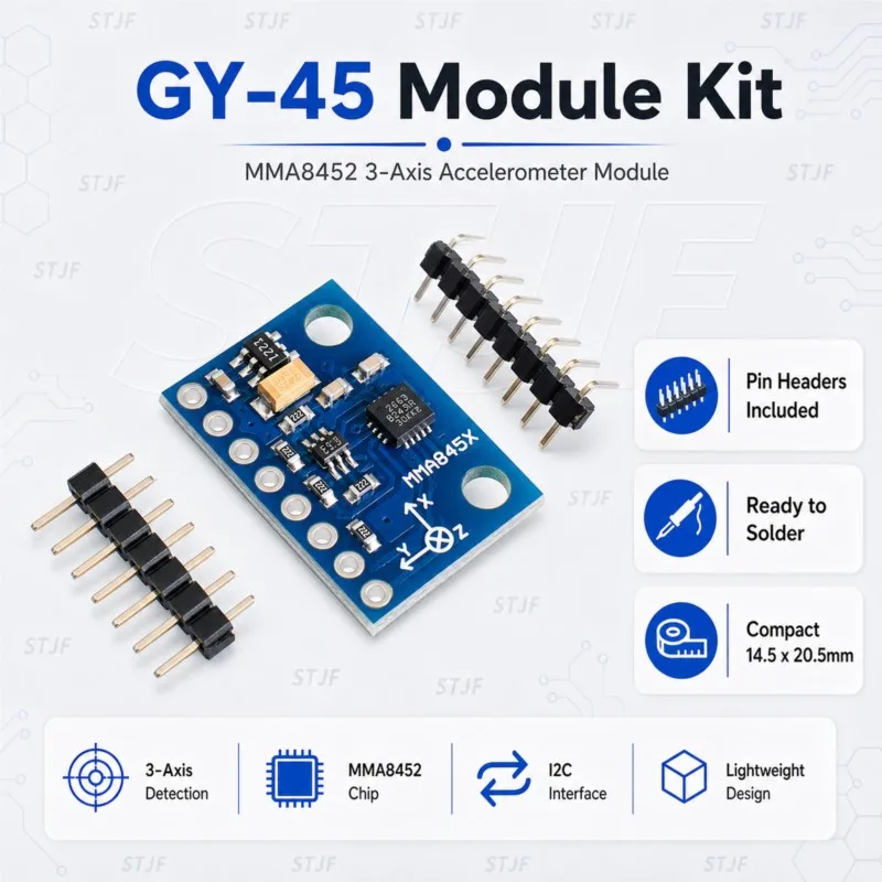 GY-45 MMA8452 Module Digital Triaxial Accelerometer High-precision Inclination Module