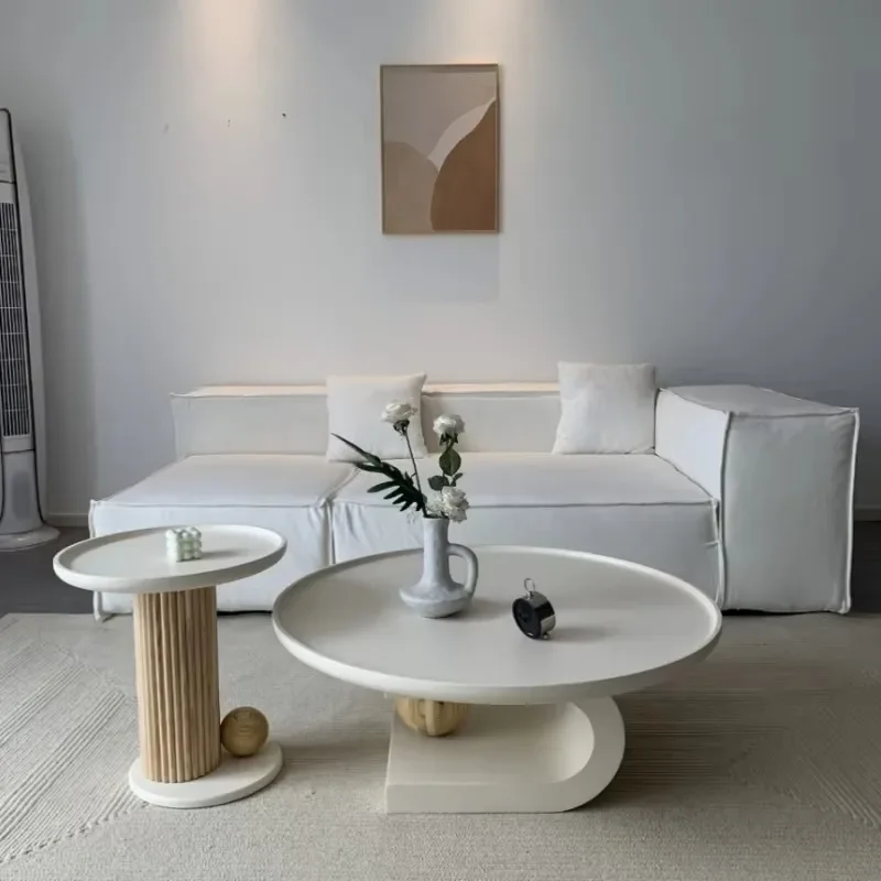 

Design Living Room Coffee Table Trau Nordic Small Mesa Lateral Coffee Table Modern White Stoliki Do Kawy Furniture Home