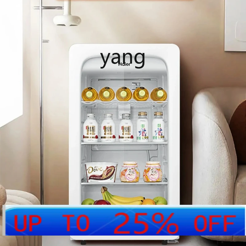 

lCX 88 liters white ice bar household living room tea office refrigerated small refrigerator