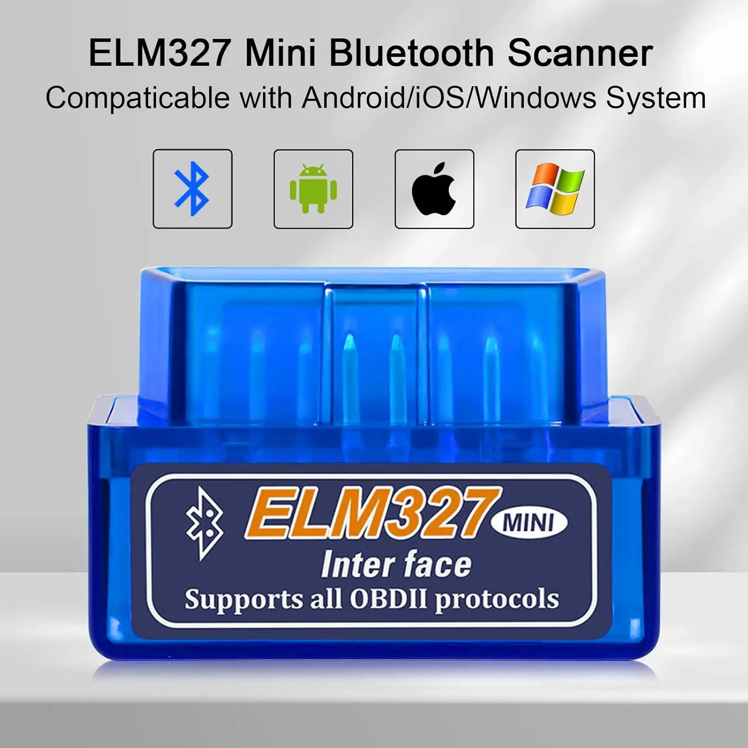 자동차 진단 검사 엔진 스캔 도구 코드 리더, ELM327 V2.1 obd2 스캐너, 자동차 오류 감지기 