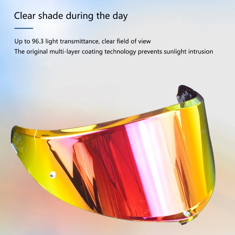 Motorcycle Full Face Helmet Visor Shield Lens High Strength Sunscreen Windshield UV Protection Lens Helmet Replacement for K6