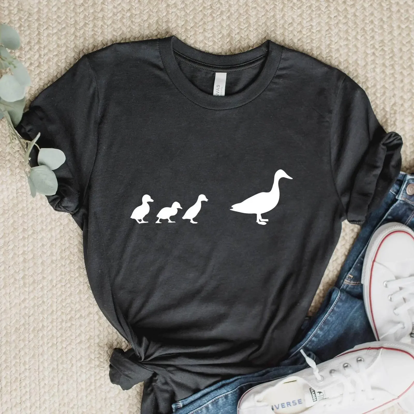 Cute Duck Ducklings T Shirt Lover Animal For Owner Farm Enthusiast Casual Top vintage Washed graphic homme Comfortable