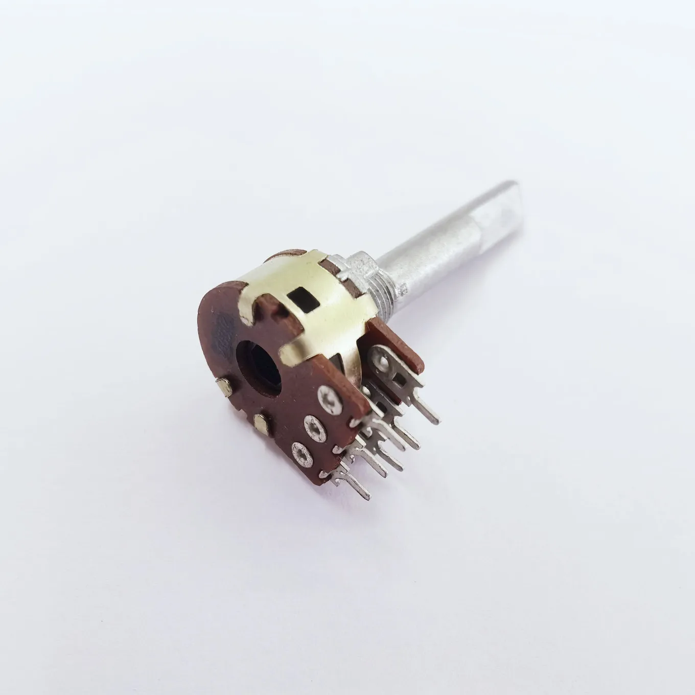 Original New 100% dual A50K C100K stepper sound amplifier volume potentiometer handle length 35MM 6pin (SWITCH) - Image 6