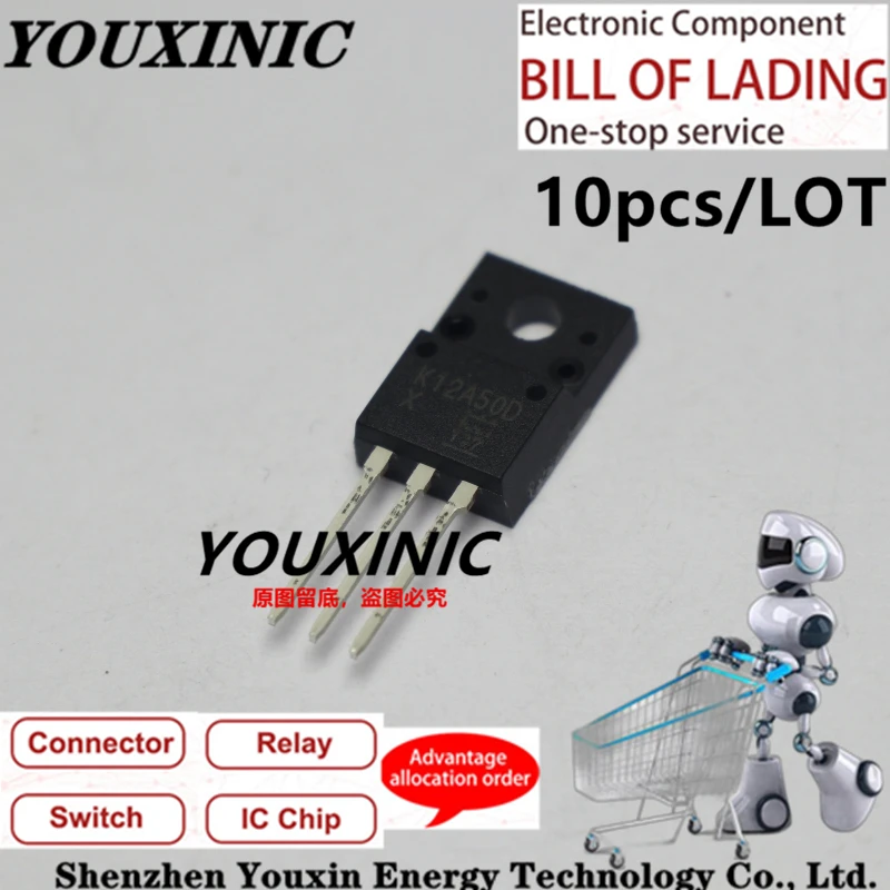 YOUXINIC  100% New Imported Original TK12A50D K12A50D TK13A50D K13A50D TK15A50D K15A50D TO-220F N-channel  12A 13A 15A 500V