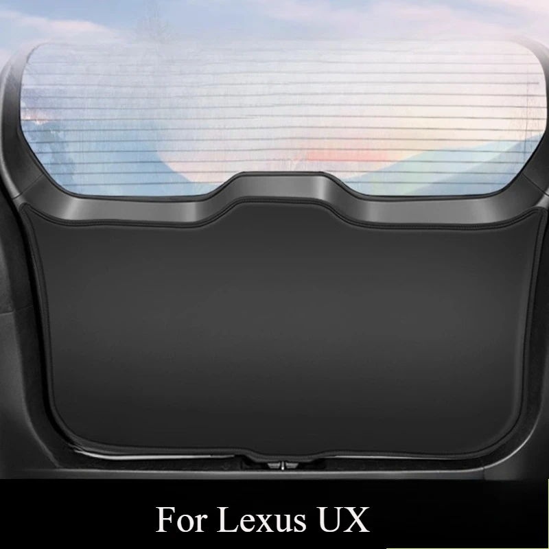 

For Lexus UX Cargo Liner Trunk Mat, Tailgate Kick Pad Protector, Premium PP Leather Rear Bumper Guard Cover Interior Accessories