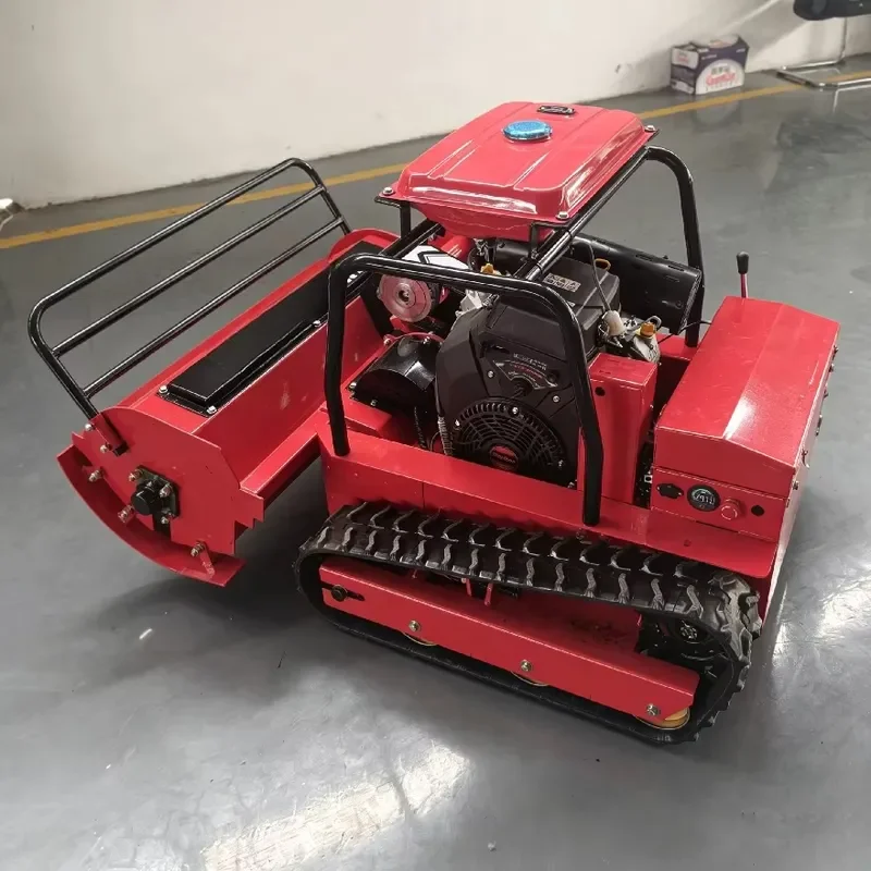Twin Cylinder Engine Remote Control Flail Mower Heavy Brush Cutter for Slope and Rough Terrain
